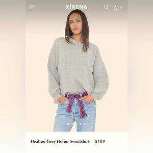 XiRENA Honor Heather Gray Sweatshirt - size small